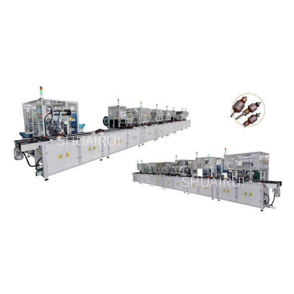 Ligne de production de rotor de brosse d'aspirateur
